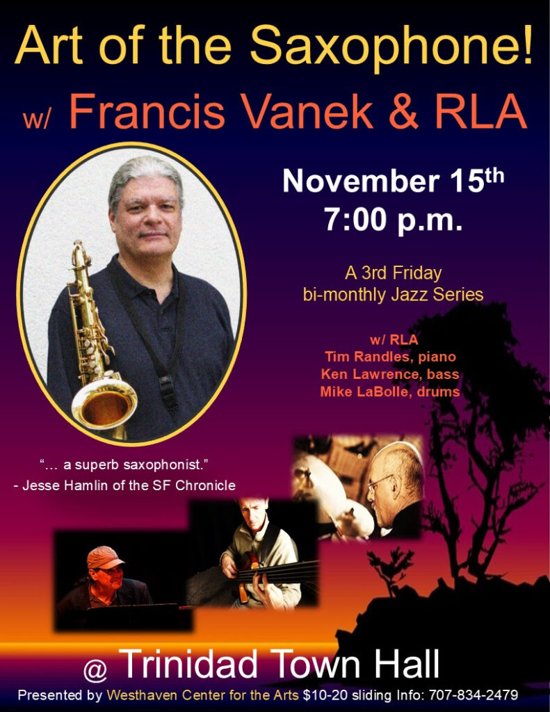 art of the saxophone with Francis Vanek & RLA